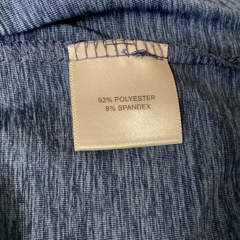 Peter Millar Summer Comfort Polo Shirt Button Up Short Sleeve‎ XL Blue Heathered - Picture 4 of 15